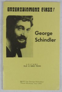 George Schindler - Entertainment First Lecture Notes